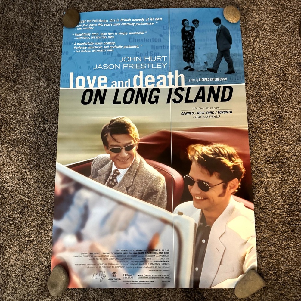 Love And Death On Long Island Original 27 X 40 Theatrical Movie Poster
